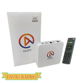 UNITV V10 Aparelho Conversor de Smart Tv Box Android 11 Internet Tv Assista Filmes, Séries, Desenhos e Canais Abertos em 1 Lugar