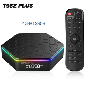 Global Version Smart TV Box WIFI6 Bluetooth 5 AllwinnerH618 32GB 64GB T95ZPLUS 4K HDR10 Stream Media Player Multi Language